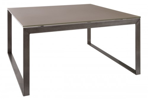 Стіл журнальний Nicolas BRIGHTON 89.5х89.5 скло мокко